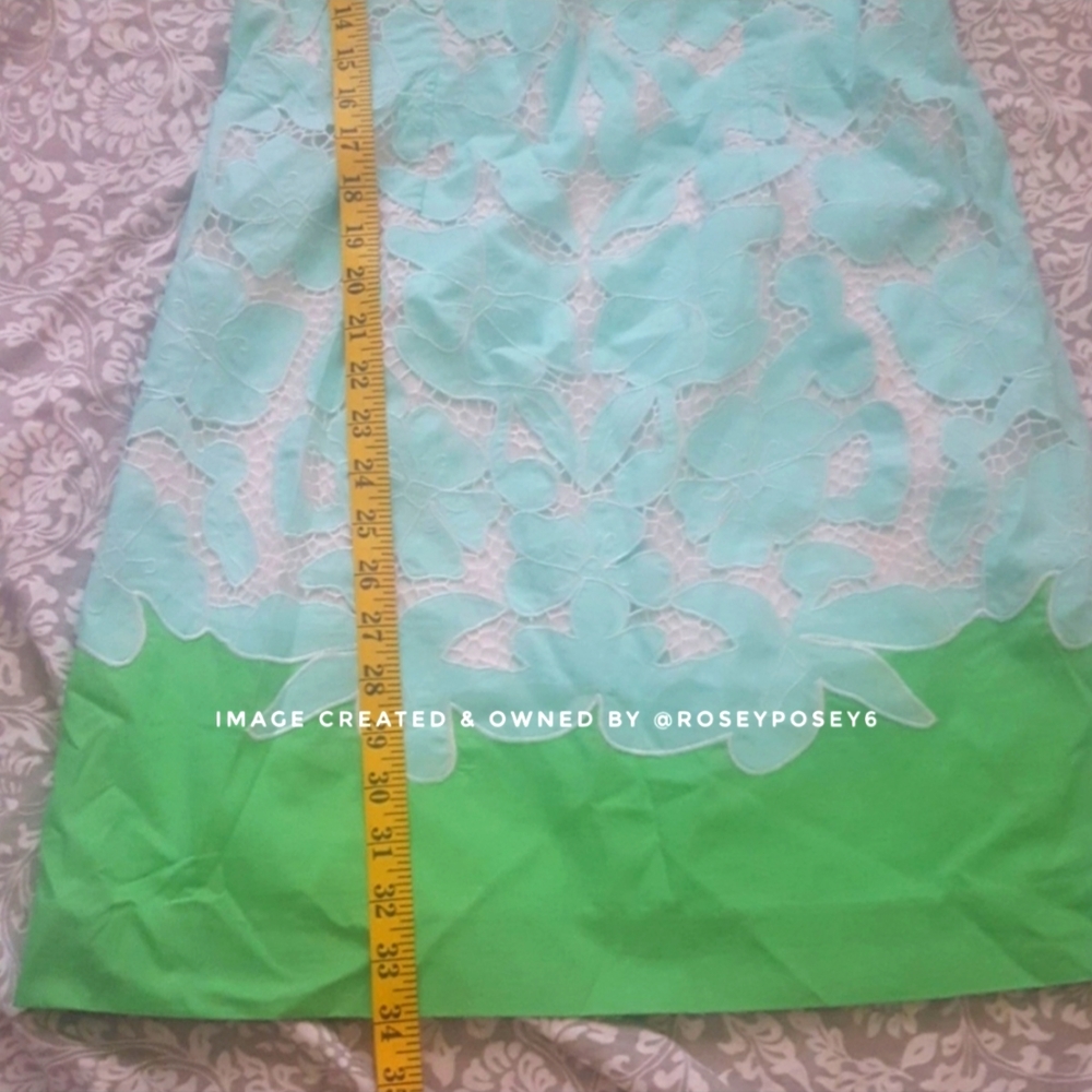 New Lilly Pulitzer "Sand Bar Blu" Eyelet Capricia Shift dress NWT - Picture 7 of 9